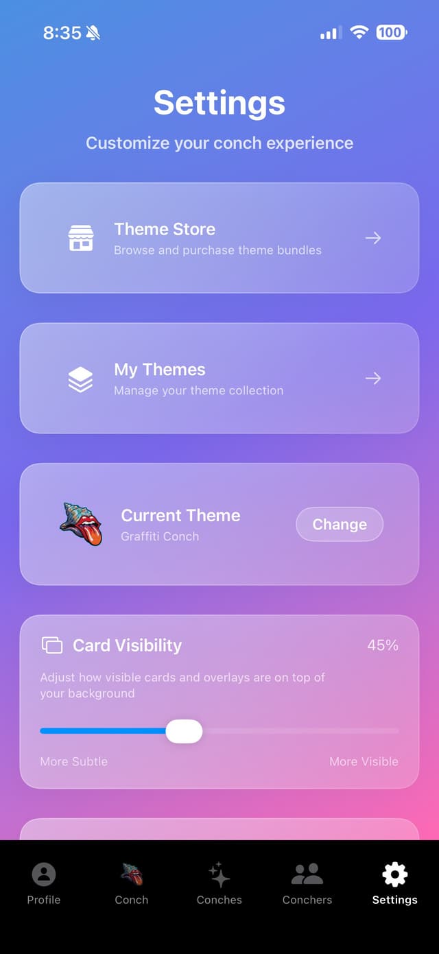 Settings